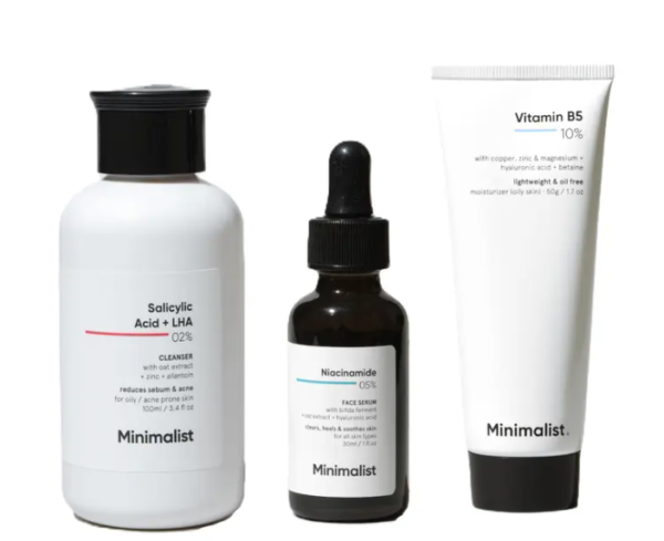 Minimalist skincare kit